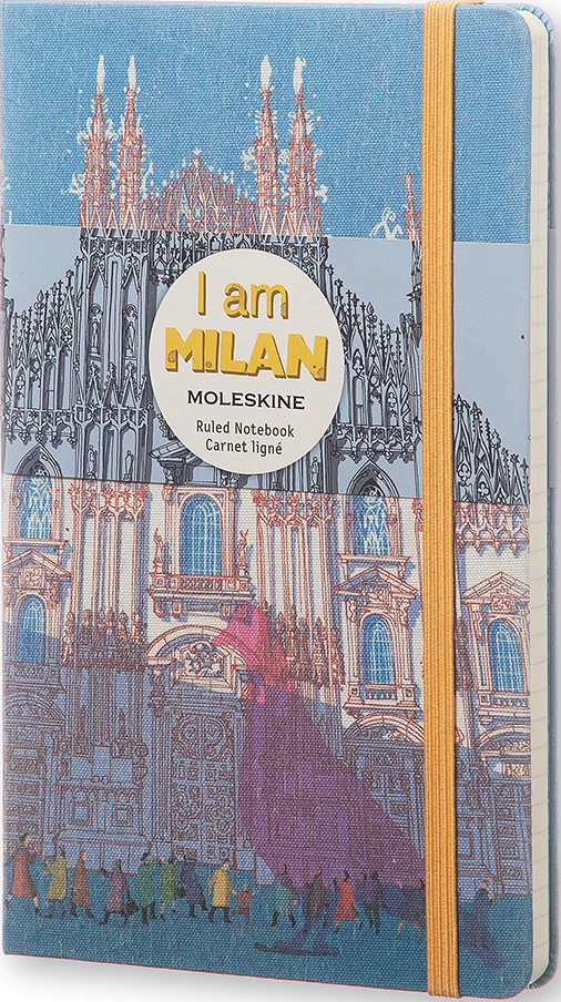 Moleskine I am Milan Liniertes Notizbuch L limitierte Auflage