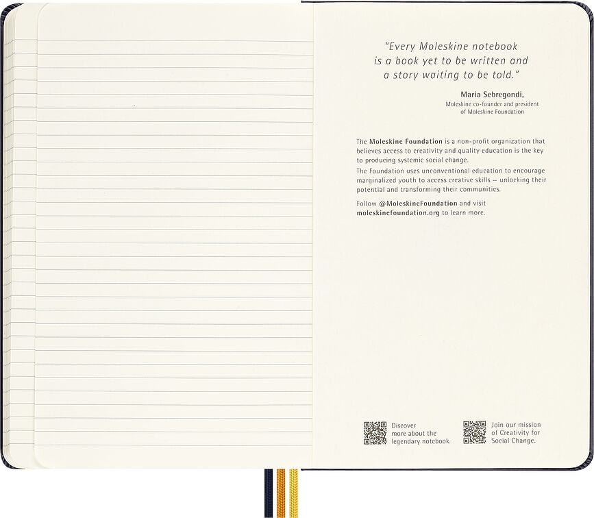 Moleskine K-Way Bilježnica s crtama L žuta ograničeno izdanje