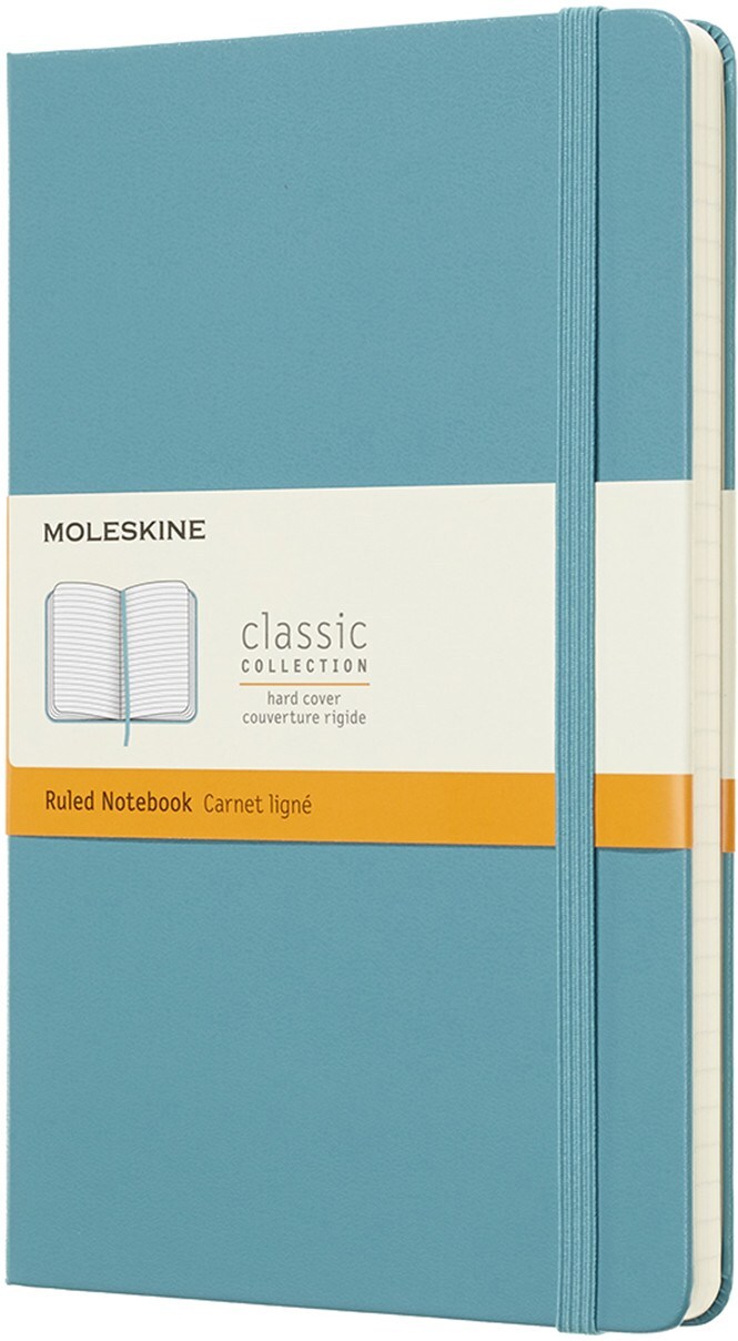Moleskine Liniertes Notizbuch L reef blue