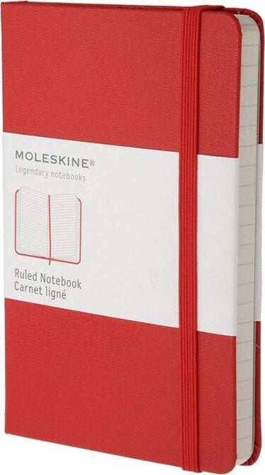 Moleskine Liniertes Notizbuch L rot