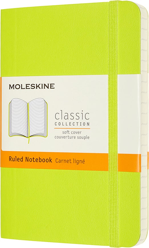 Moleskine Liniertes Notizbuch P Limette weicher Einband