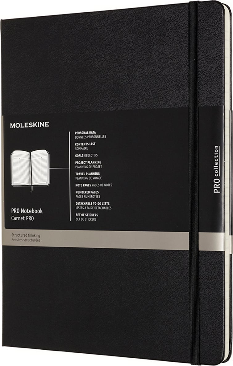 Moleskine Liniertes Notizbuch XL 192 Seiten schwarz harter Einband