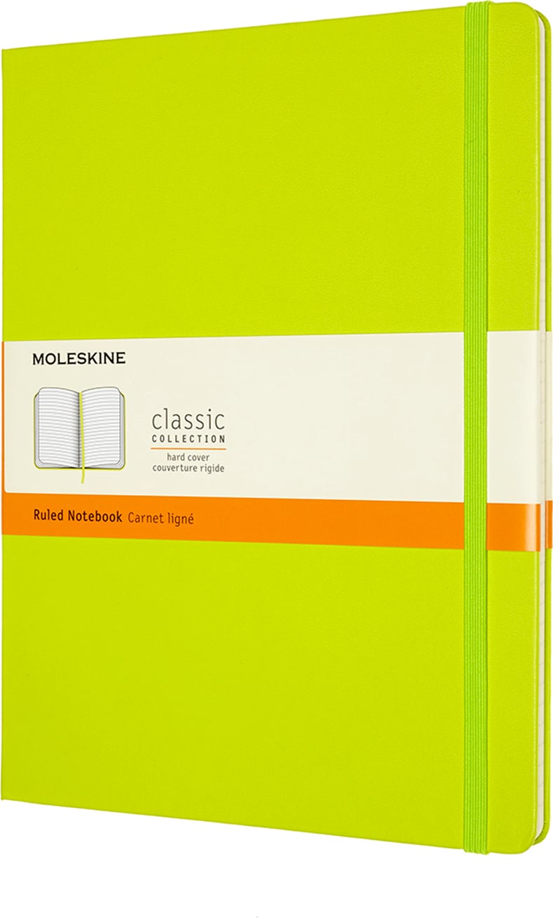 Moleskine Liniertes Notizbuch XL mit hartem Einband Limette
