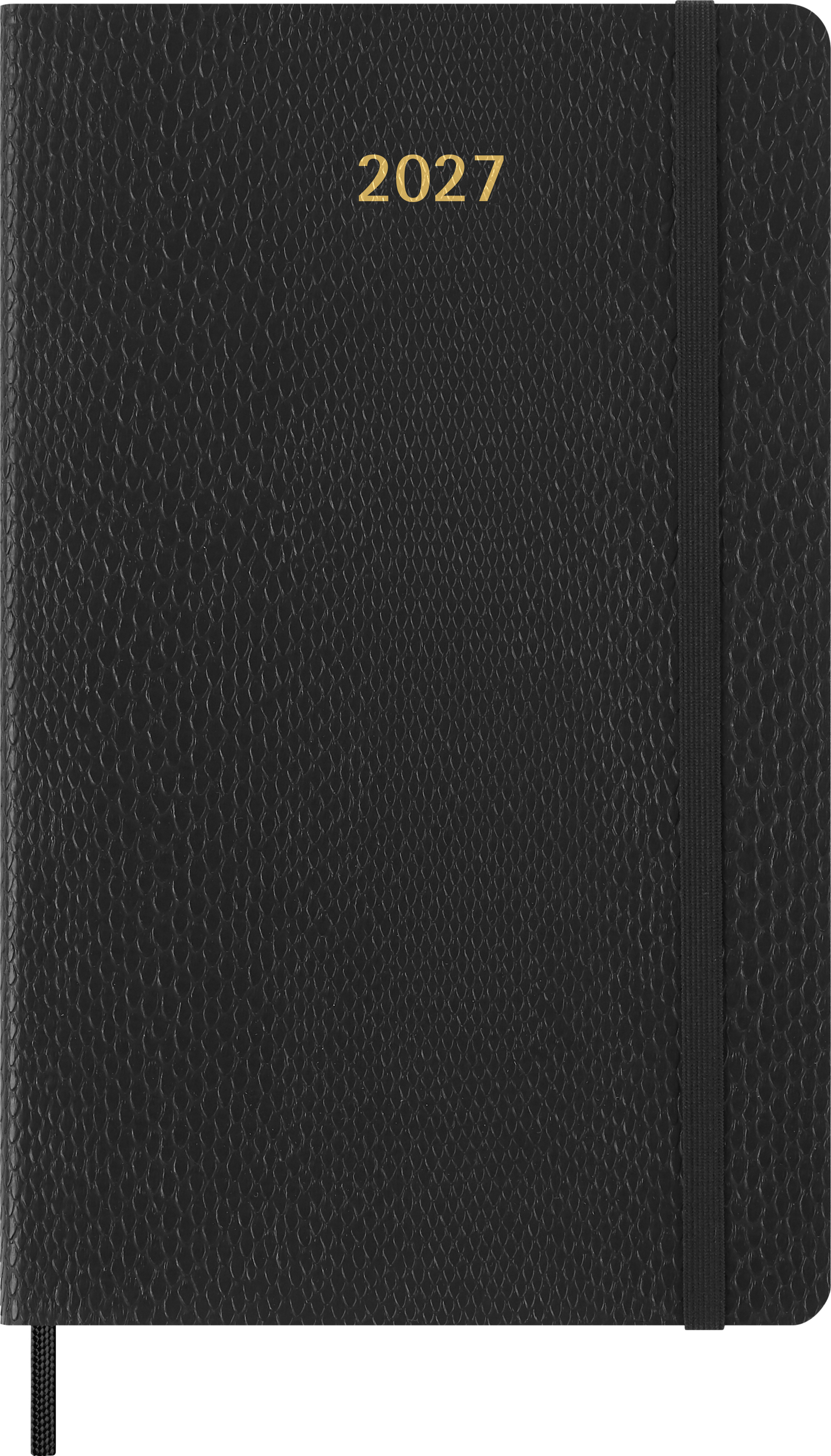 Moleskine Mamba Wochenkalender mit Notizbuch Softcover 2027 12M L, schwarz