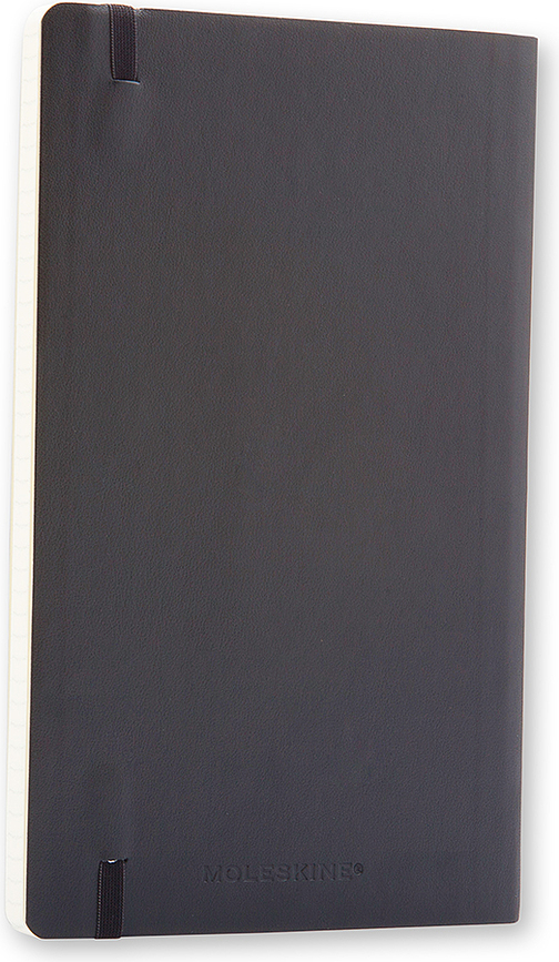Moleskine Märkmeraamatud L 192 lehekülge mustad ruudulised pehmed köited