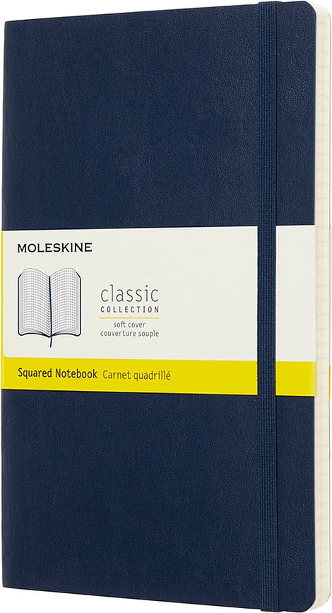 Moleskine Märkmeraamatud L 192 lehekülge ruudulised pehmed köited