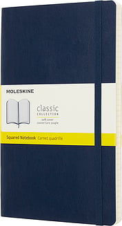 Moleskine Märkmeraamatud L 192 lehekülge ruudulised pehmed köited