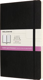 Moleskine Märkmeraamatud L 192 lehekülge sile ja voodriga pehmed köited