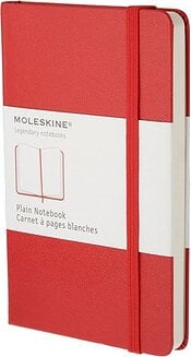 Moleskine Märkmeraamatud P punased siledad kõvad köited