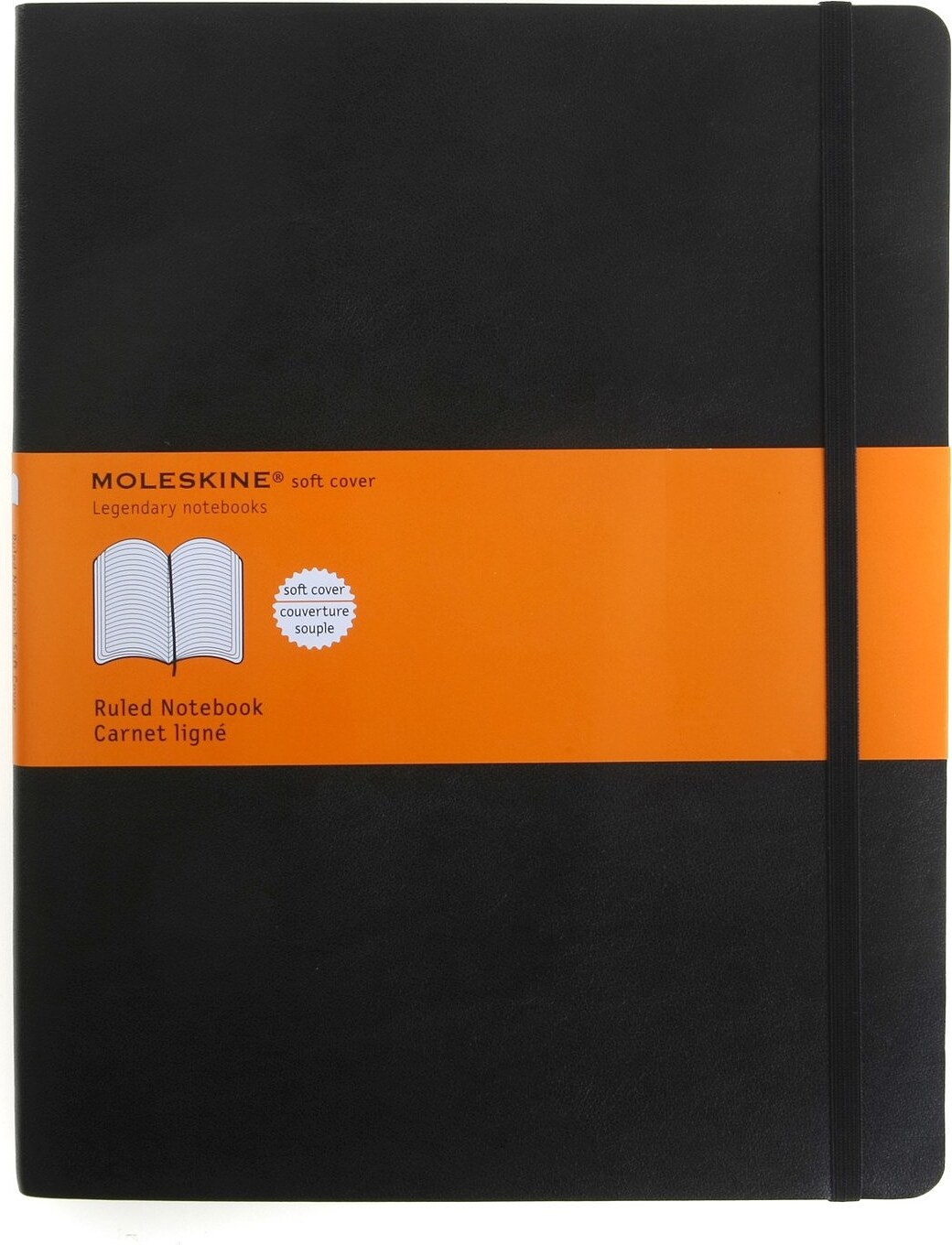 Moleskine Märkmeraamatud XL pehmes köites mustad paelaga