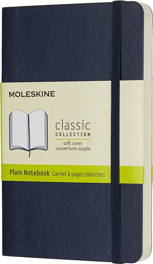 Moleskine P Σημειωματάριο, απλό, μαλακό εξώφυλλο, ζαφειρί