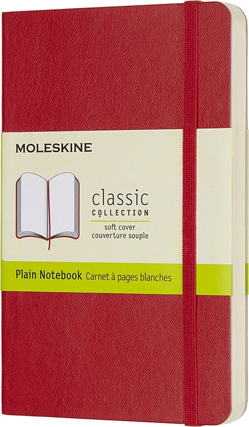 Moleskine P Zvezek prazen, mehka vezava, rdeč