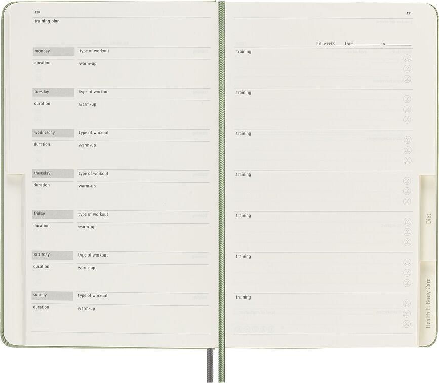 Moleskine Passion Journal Wellness Bilježnica 400 stranica