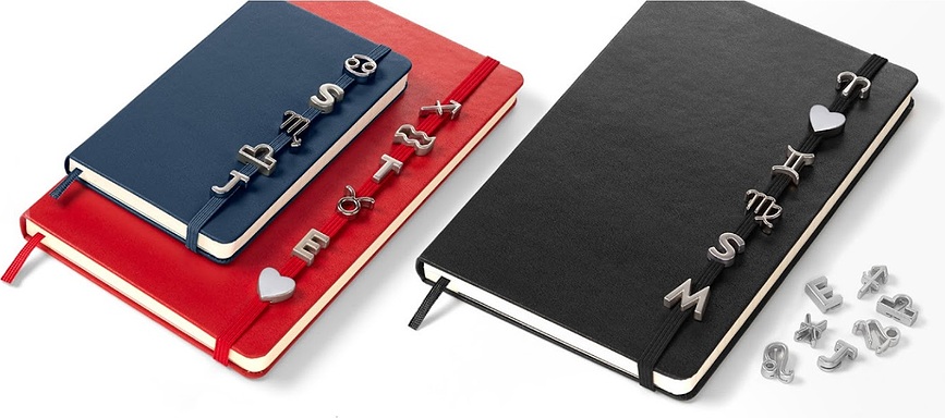 Moleskine Pripinka za zvezek, srce, srebrna