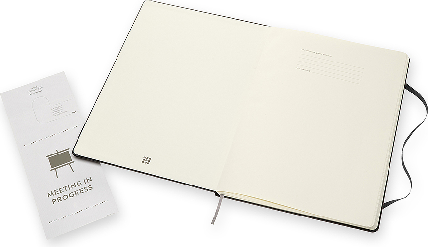 Moleskine Pro Beležnica črtasta, trda vezava, A4, 192 strani, črna