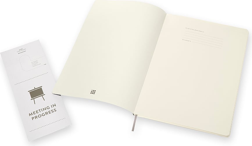 Moleskine Pro Bilježnica na crte A4 192 stranice crna meki uvez