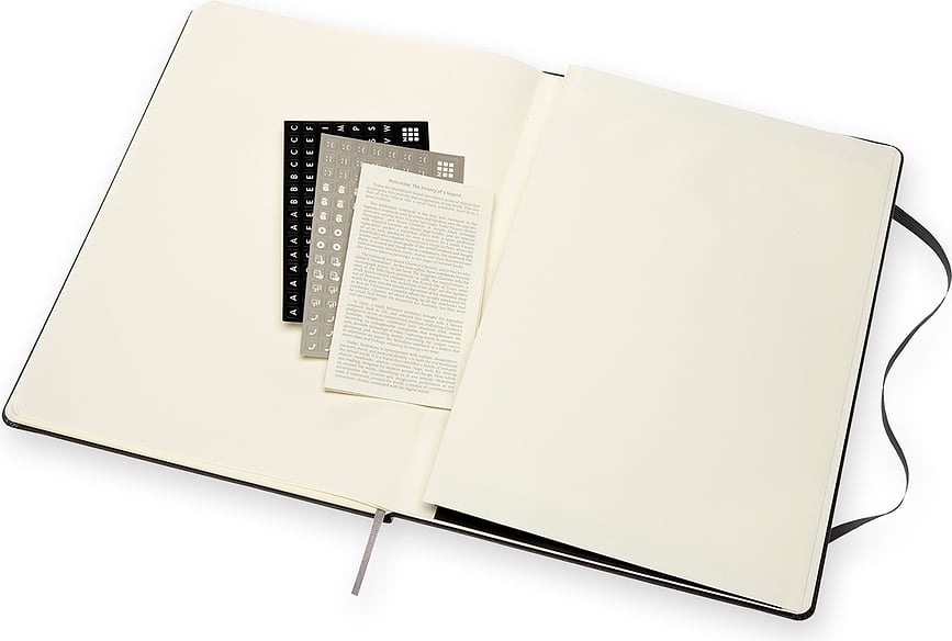 Moleskine Pro Bilježnica na crte tvrdi uvez A4 192 stranice crna