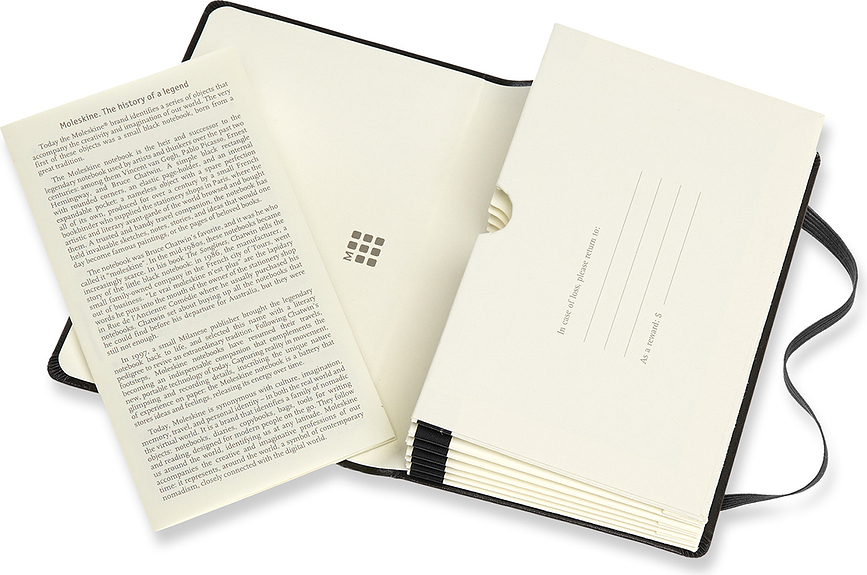 Moleskine Pro P Θήκη Επαγγελματικών Καρτών με θήκες, μαύρη