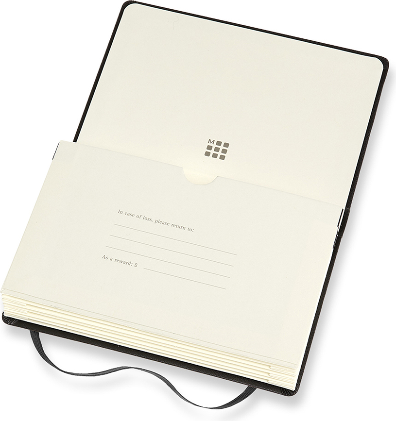 Moleskine Pro P Θήκη Επαγγελματικών Καρτών με θήκες, μαύρη