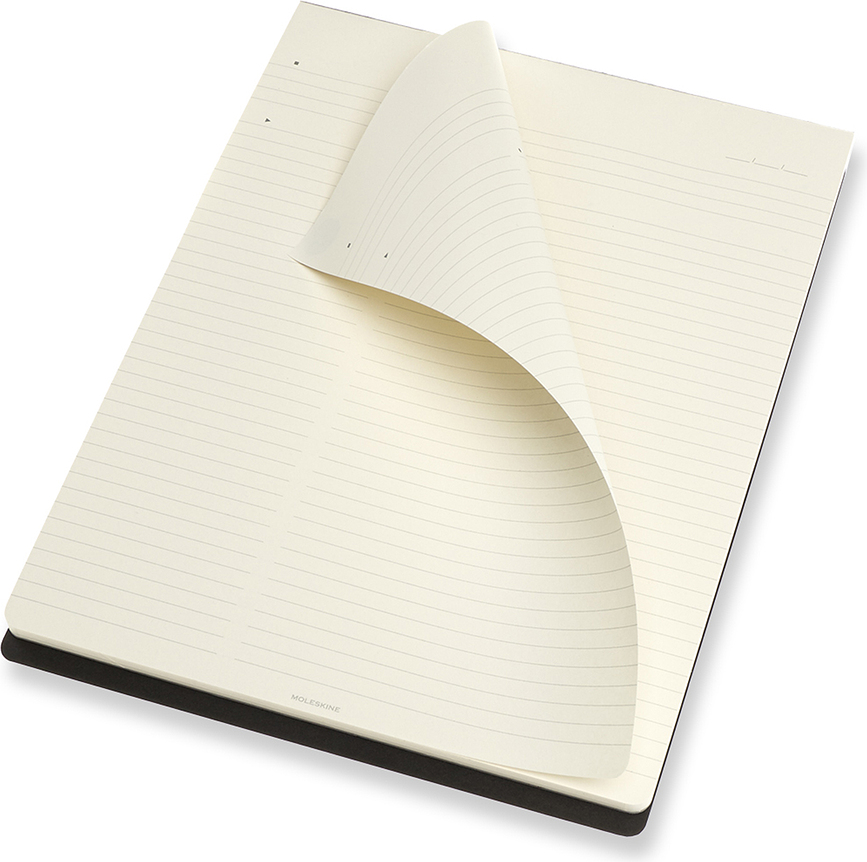 Moleskine Pro Pad Μπλοκ Σημειώσεων Letter, μαύρο, μαλακό εξώφυλλο