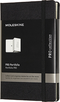 Moleskine Pro Visiitkaardihoidja P must sektsioonidega