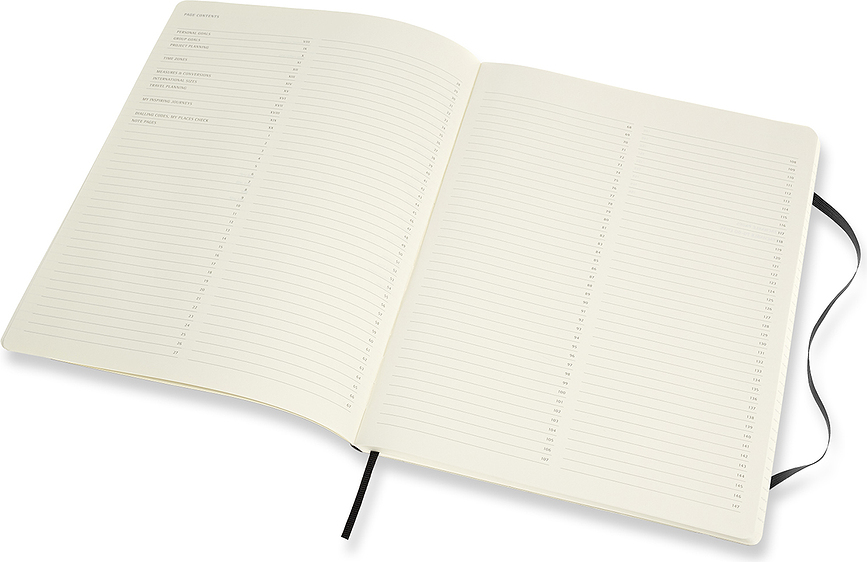 Moleskine Professional Beležnica črtasta, mehka vezava, XXL, 192 strani, črna