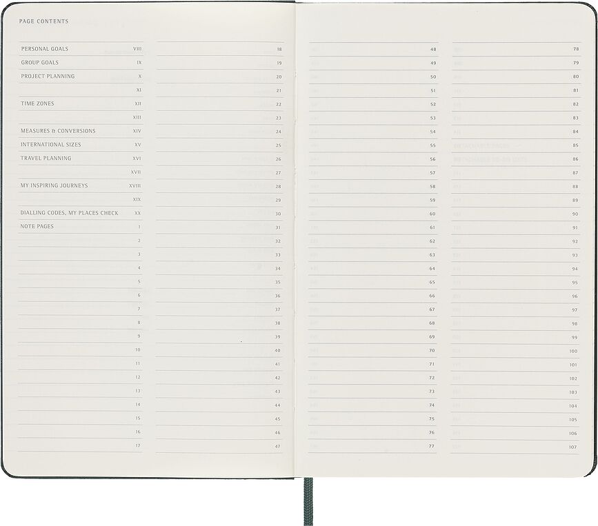 Moleskine Professional L Beležnica s črtami, trda vezava, 240 strani, črna