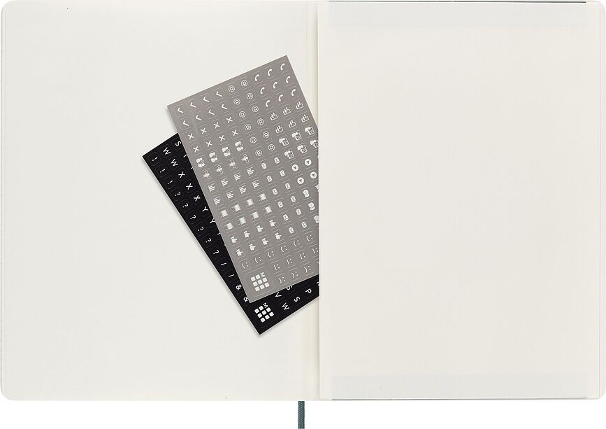 Moleskine Professional XL Bilježnica na crte meki uvez 192 stranice zelena