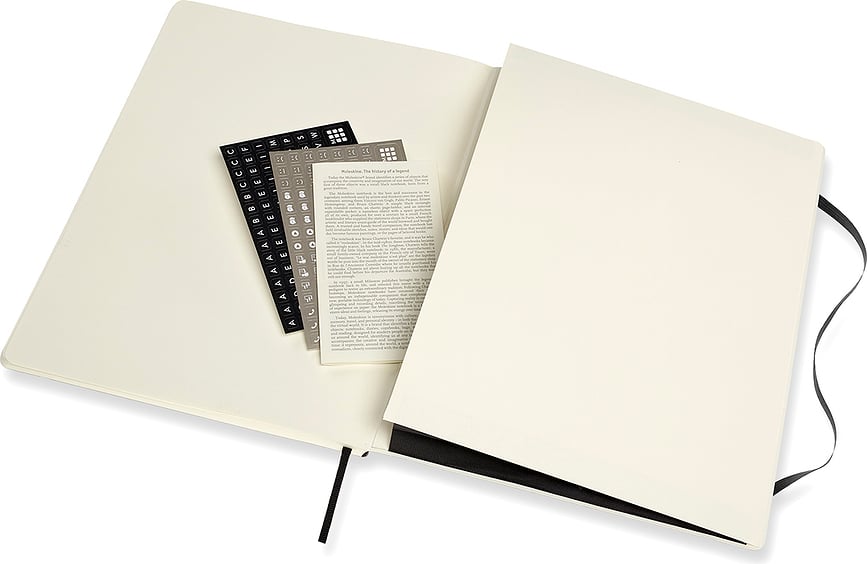 Moleskine Professional Bilježnica na crte XXL 192 stranice crna mekani uvez