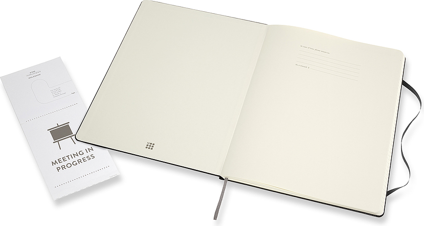 Moleskine Professional Bilježnica na crte XXL 192 stranice crna tvrdi uvez