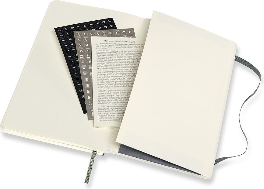 Moleskine Professional L Bilježnica na crte meki uvez 192 stranice crna