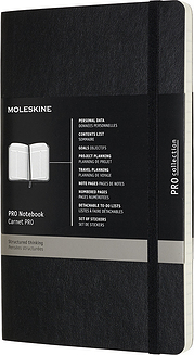 Moleskine Professional Märkmeraamatud L 192 lehekülge paelaga pehmed köited