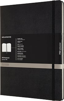 Moleskine Professional Märkmeraamatud XXL 192 lehte mustad paelaga kõvad köited