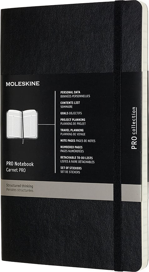 Moleskine Professional Notizbuch L 192 Seiten liniert weicher Einband