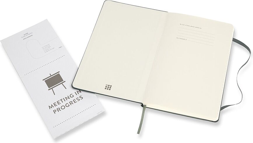 Moleskine Professional L Σημειωματάριο με γραμμές, 240 σελίδες, σκληρό εξώφυλλο, μαύρο