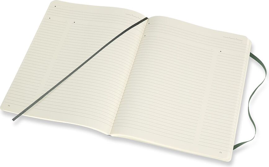 Moleskine Professional XL Carnet ligné, 192 pages, vert, couverture souple