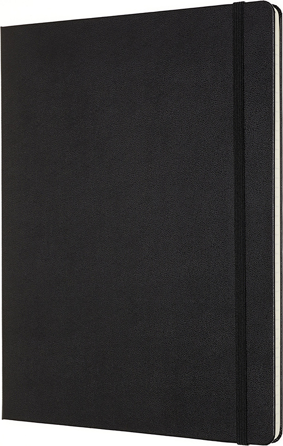 Moleskine Professional XXL Σημειωματάριο ριγέ, 192 σελίδες, μαύρο, σκληρό εξώφυλλο