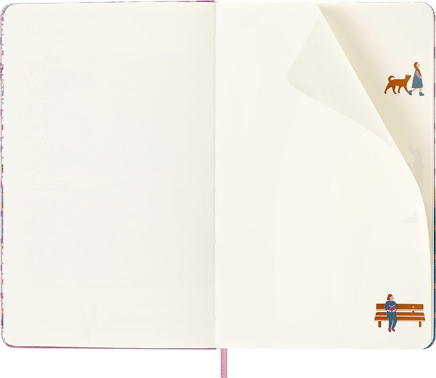 Moleskine Sakura Carnet pages unies, Grand format, motif banc, édition limitée