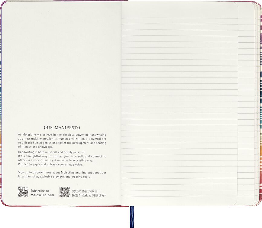 Moleskine Sakura Missoni Flame Carnet ligné, taille L, édition limitée