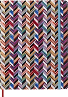 Moleskine Sakura Missoni Zigzag Märkmeraamatud XL paelaga piiratud väljaanded