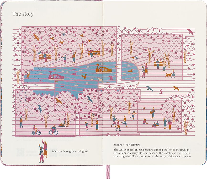Moleskine Sakura Σημειωματάριο, λείο, περιορισμένη έκδοση, μέγεθος L