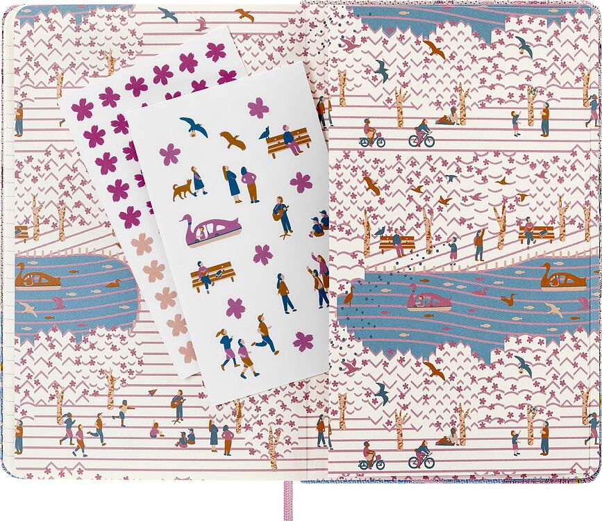 Moleskine Sakura Σημειωματάριο ριγέ L, περιορισμένη έκδοση, σε συσκευασία δώρου