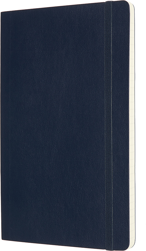 Moleskine Σημειωματάριο L, με μαλακό εξώφυλλο, 192 σελίδες, μαύρο, λευκές και ριγέ