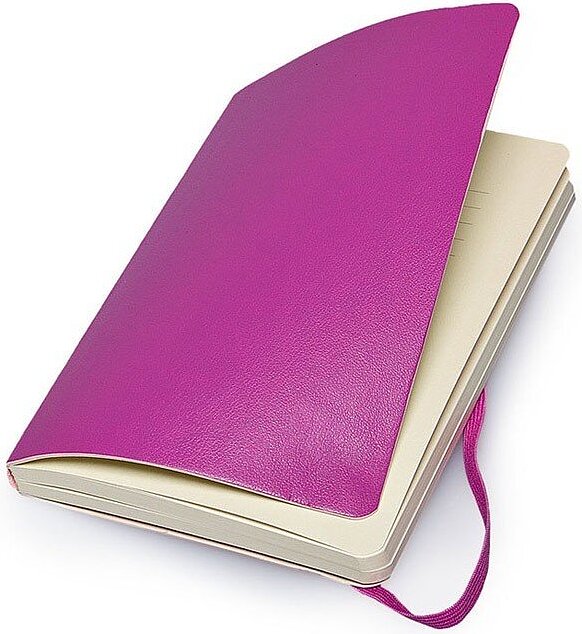 Moleskine Σημειωματάριο λευκό L, 192 σελίδες, μπλε κοραλλί, μαλακό εξώφυλλο