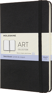 Moleskine Sketširaamat M 88 lehte 165 g/m² kõva köide