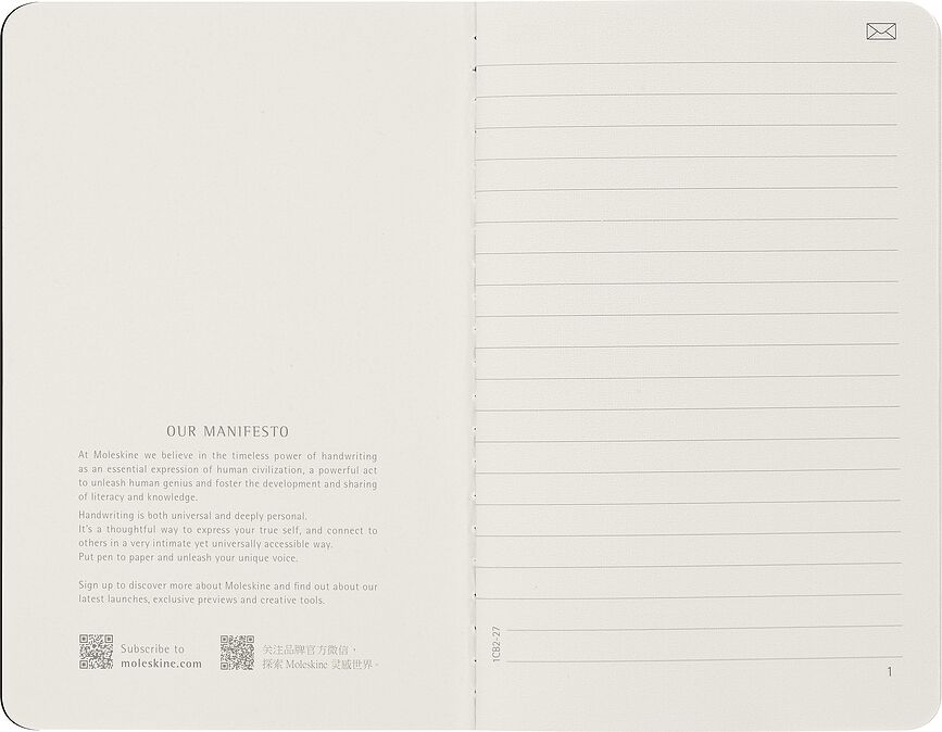 Moleskine Smart Cahier P Bilježnice linirane 2 kom.