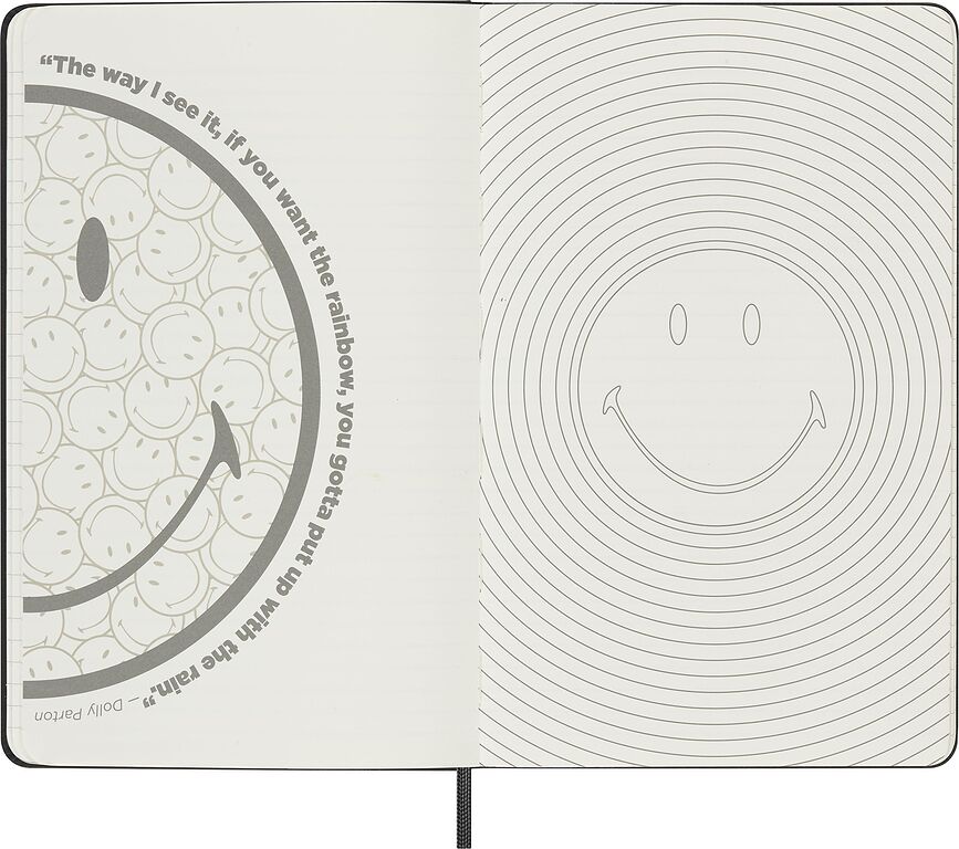 Moleskine Smiley Carnet ligné, taille L