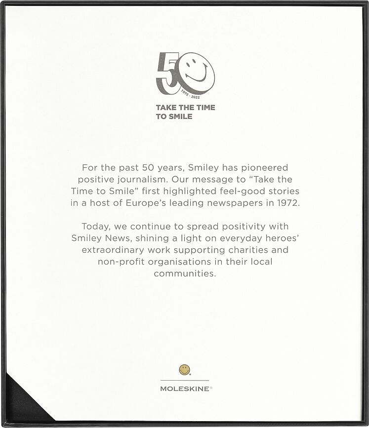 Moleskine Smiley x Kaweco Σημειωματάριο και Πλάνερ με Στυλό, σε συσκευασία δώρου, Σετ 3 τεμαχίων