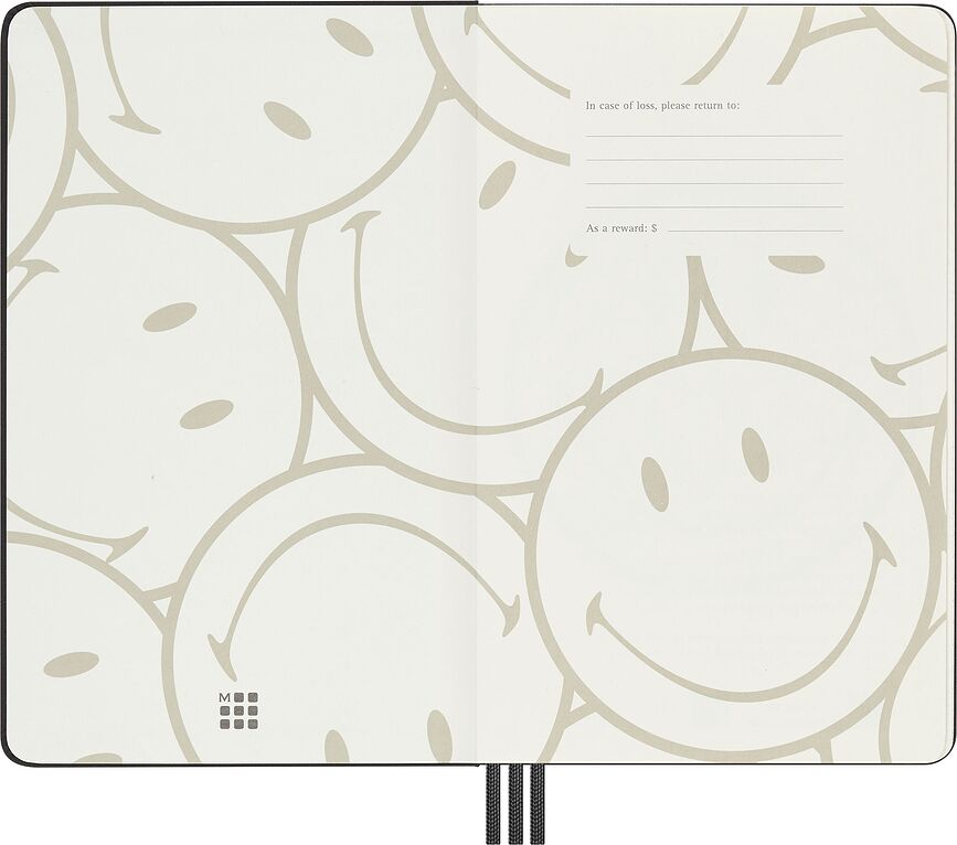 Moleskine Smiley x Kaweco Σημειωματάριο και Πλάνερ με Στυλό, σε συσκευασία δώρου, Σετ 3 τεμαχίων