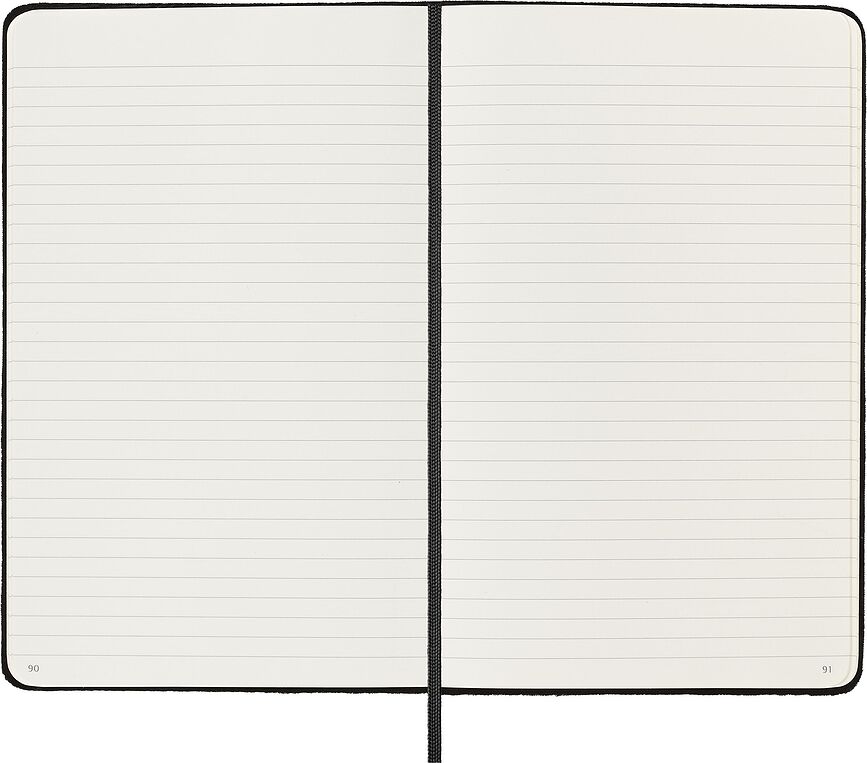 Moleskine Velvet Carnet ligné, Grand format, vert